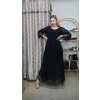 Dlhé čierne šaty Marcia, Čierna (Veľkosť UNI)