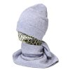Dámsky set čiapka a šál, Bledomodrá (Veľkosť UNI)