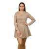 Dámsky elegantný kostým, Béžová (Veľkosť UNI)