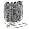 Strieborná kabelka vykladaná zirkonmi