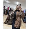 Oversize hnedá bunda s leopardím vzorom (Veľkosť UNI)