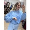 Bledomodrá oversized mikina dámska Rela