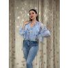 Lyocell modrá blúzka Sarah