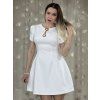 Biele elegantné šaty Pearl