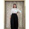 Elegantné čierne široké nohavice Margo 1
