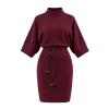 Bordove pletene saty damske Marnie 01