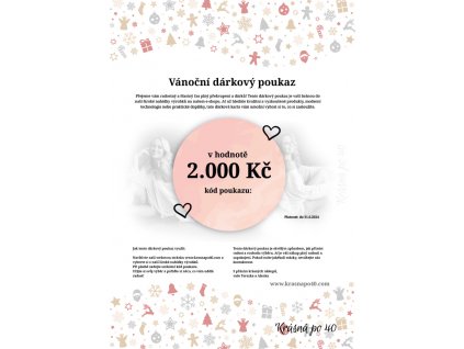 Dárkový voucher 2000 Kč