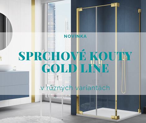 Novinka na našem e-shopu - sprchové kouty Gold Line Cadura
