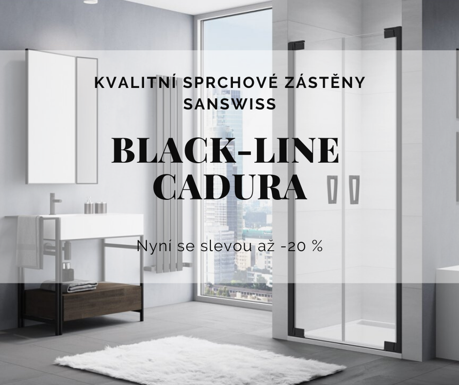 Sprchové kouty Cadura Black Line SanSwiss