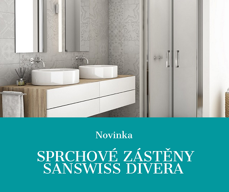 Sprchové kouty SanSwiss Divera - novinka na našem e-shopu