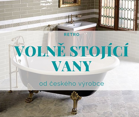 Retro vana od české značky Polysan 