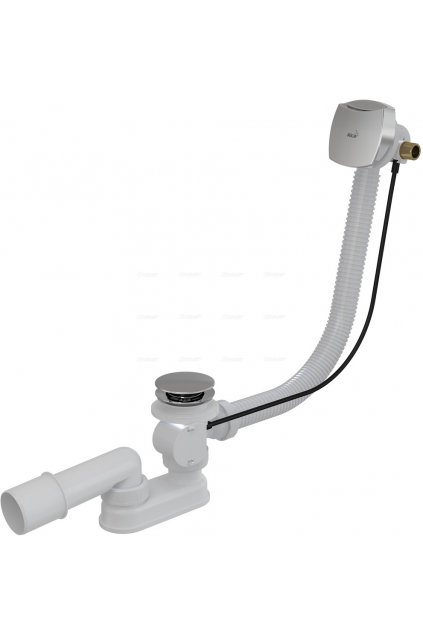 ALCAPLAST - Sifon vanový napouštěcí 100cm chrom/kov A564KM1 100 A564KM1-100