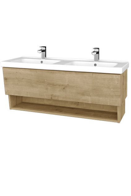 DŘEVOJAS koupelnová skříň INVENCE SZZO 125 s dvojumyvadlem Harmonia  + doprava zdarma + při platbě převodem sleva