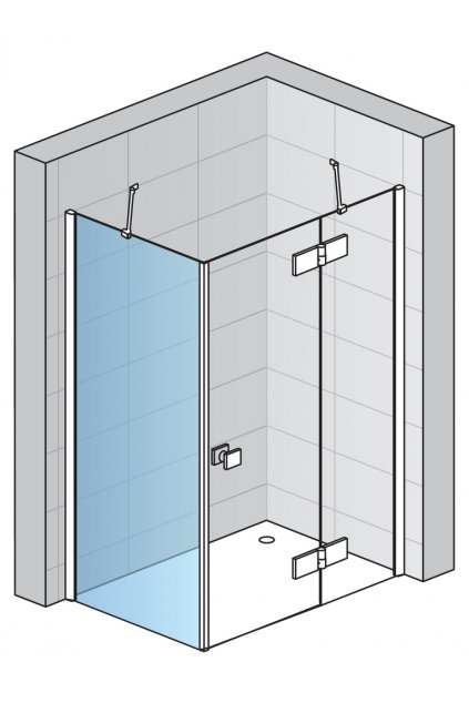 SanSwiss boční stěna sprchová 70 cm aluchrom/sklo ANT 0700 50 07
