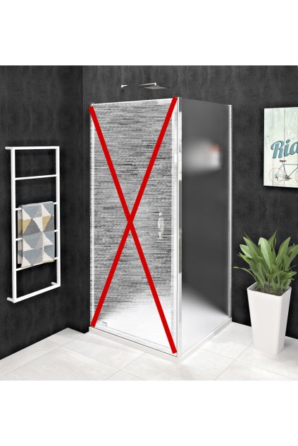Gelco boční stěna sprchová - sklo Brick š. 70 cm, v. 190 cm, GS4370