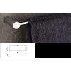 NIMCO držák na ručník BORMO 36 cm, BR 11035-26