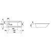 laufen pro b 231950 vana vestavna verze sanitarni akrylat 185 l 170x75 cm 94328