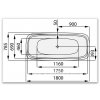 SANTECH oválná vana BEVEL 180x78,5 cm, SABEV180  + doprava zdarma + při platbě převodem sleva