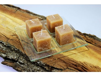 3,5x3,5 svíčka hnědá