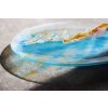 Autorská skleněná mísa Akvarel, prům. 40cm