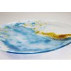 Autorská skleněná mísa Akvarel, prům. 40cm