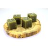 khaki svíčka 4x4cm
