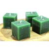 tmavě zelená svíčka 4x4cm