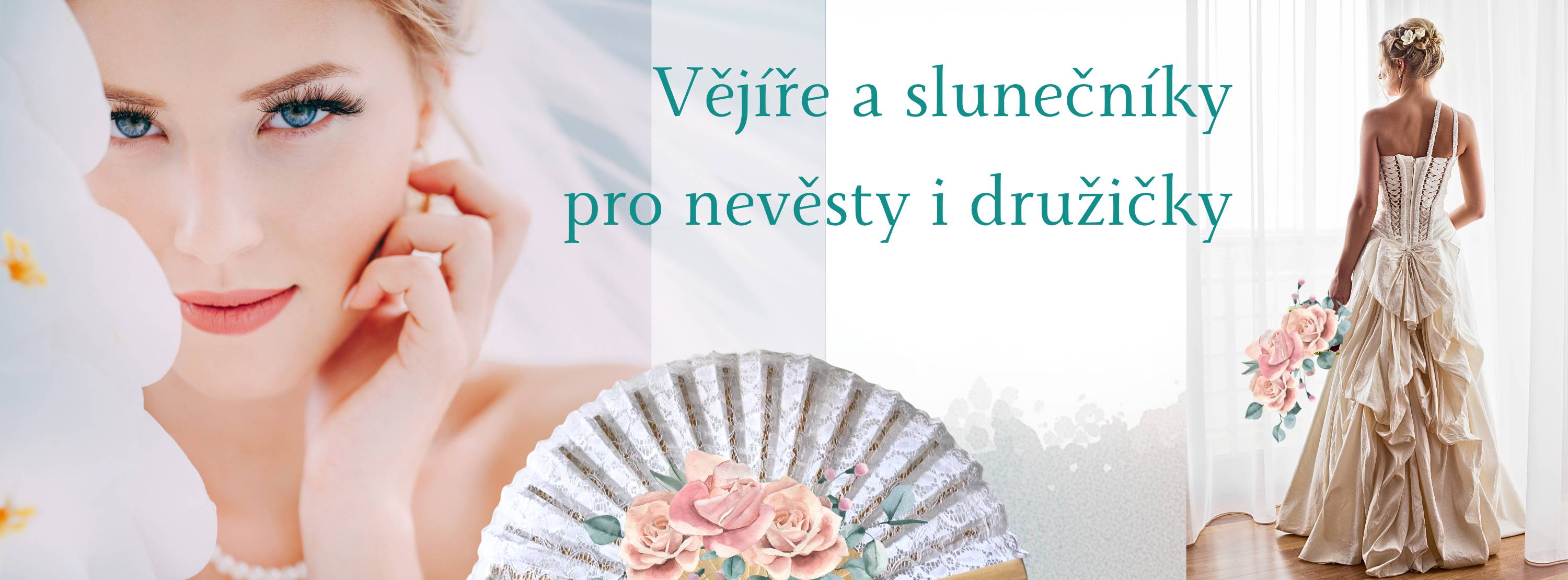 Vějíře a slunečníky na svatbu