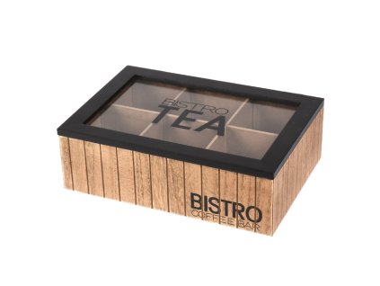 Box na čaj Bistro - 6 přihrádek