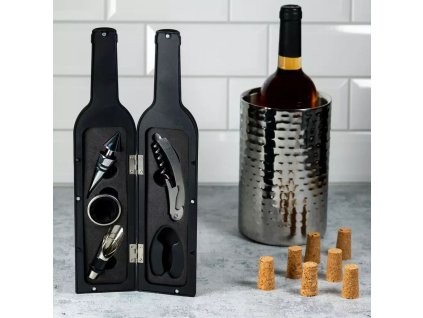 123 1 sada 5dilna ve tvaru lahve kinghoff elegantni set na vino v darkovem baleni