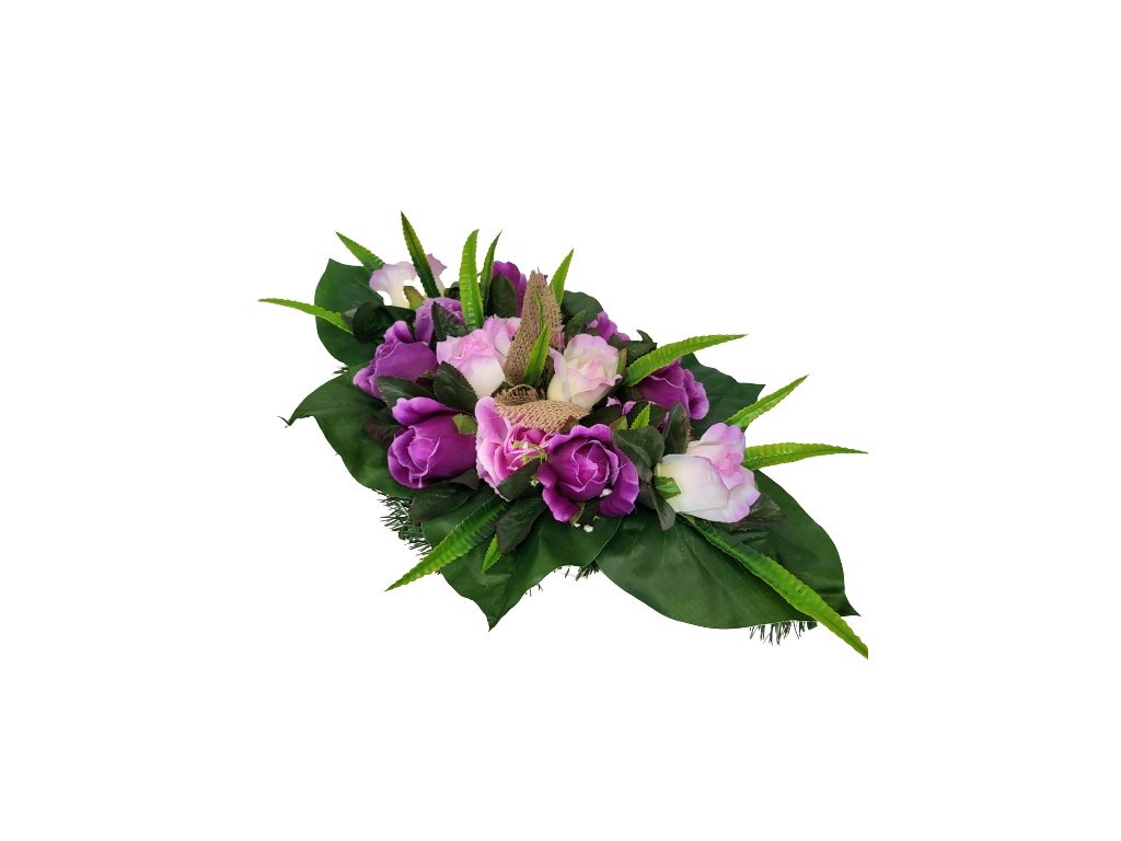 Dekorace na hroby, ikebany