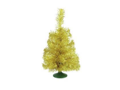 Umělý vánoční stromek, stolní jedlička zlatá, 45 cm