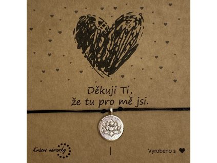 Náramek simple - Lotosový květ