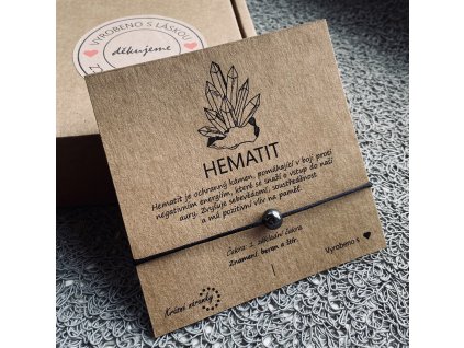 Náramek simple - Hematit