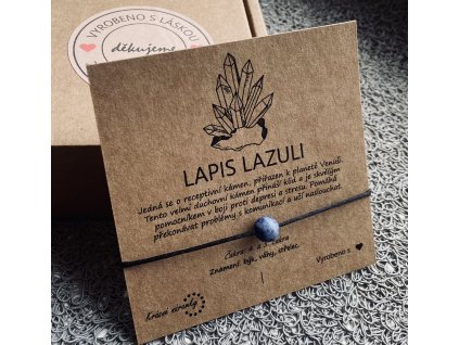 Náramek simple - Lapis lazuli (přírodní kámen)
