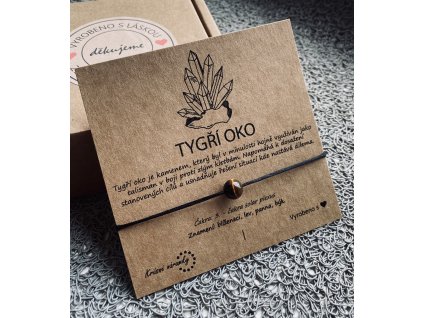 Náramek simple - Tygří oko (přírodní kámen)