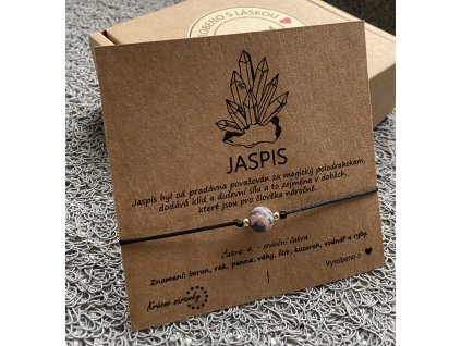 Náramek simple - Jaspis (přírodní kámen)