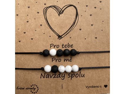 Náramky pro páry simple - Distance