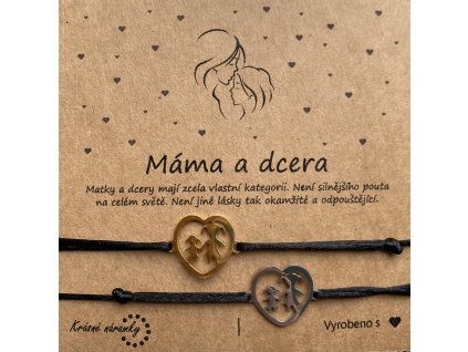 Náramek simple - Máma a dcera