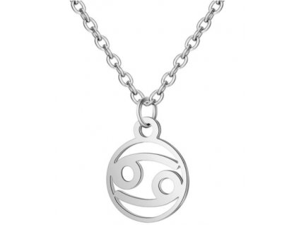 Náhrdelník - Znamení zvěrokruhu - Rak (nerezová ocel)