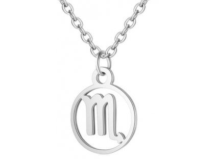 Náhrdelník - Znamení zvěrokruhu - Štír (nerezová ocel)