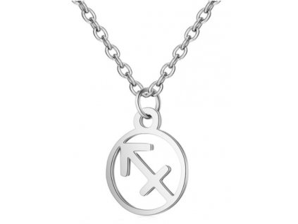 Náhrdelník - Znamení zvěrokruhu - Střelec (nerezová ocel)