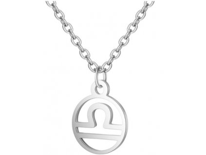 Náhrdelník - Znamení zvěrokruhu - Váhy (nerezová ocel)