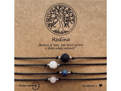 Set náramků - Rodina 2 (různé kmbinace - včetně dárkové kartičky zdarma)