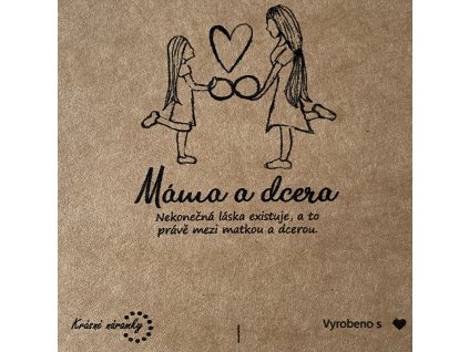 Dárková kartička - Máma a dcera - nekonečná láska