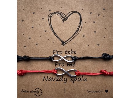 Náramky pro páry simple - Věčnost (Nerezová ocel)