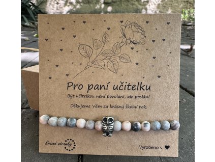 Pro paní učitelku - sova (včetně dárkové kartičky ZDARMA)