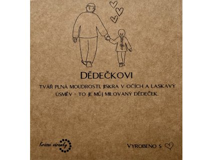 Dárková kartička -  Dědečkovi