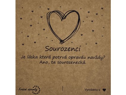 Dárková kartička - Sourozenci