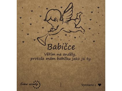 Dárková kartička - Babičce